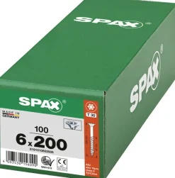 Spax Universalschrauben 6 x 200 mm T20 Teilgewinde - 100 Stk.
