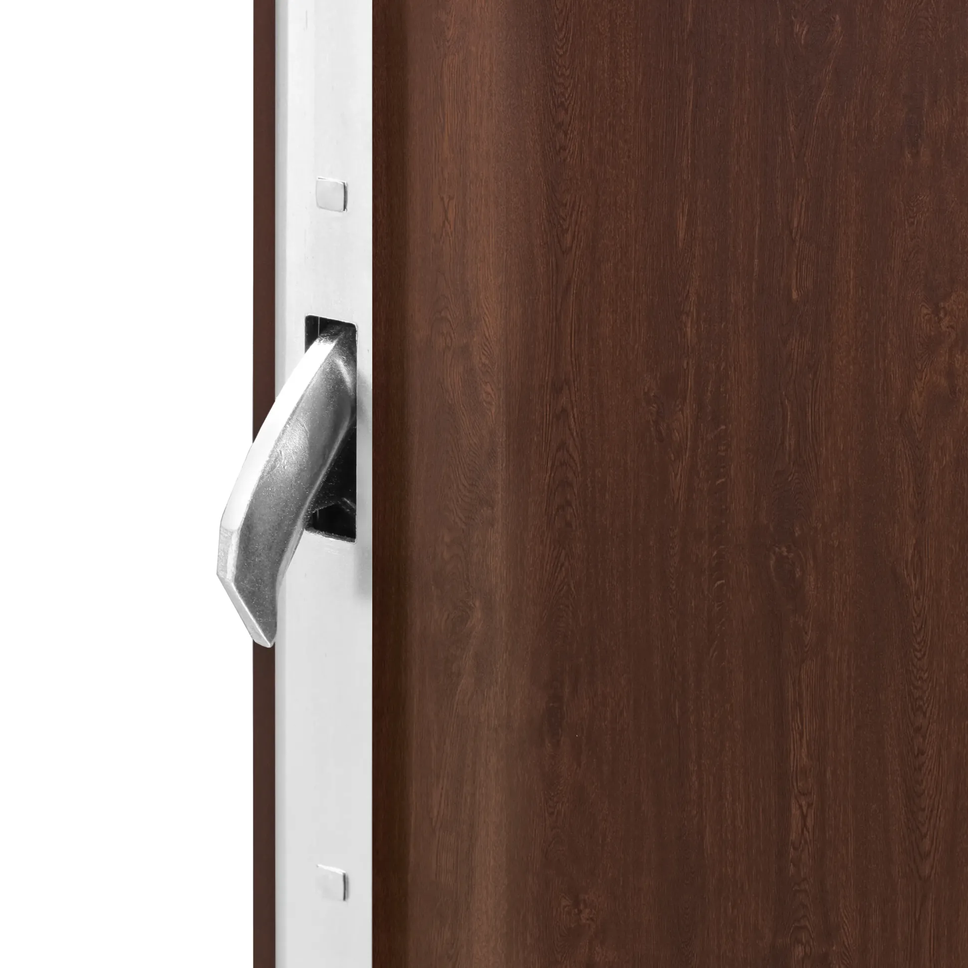 Splendoor Haustür Passivedoor Premium B02 RC2 Nussbaum DIN Links 110 x 210 cm