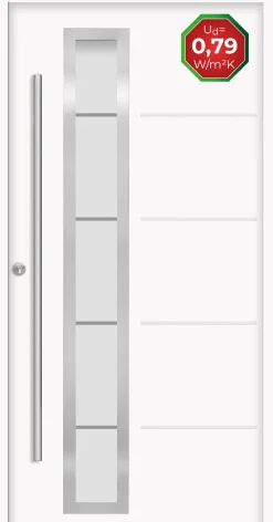 Splendoor Haustür Passivedoor Premium B06 Weiß DIN Links 100 x 210 cm