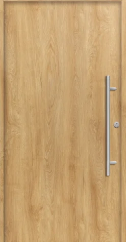 Splendoor Haustür Passivedoor Premium B05 RC2 Eiche Natur DIN Rechts 110 x 210 cm