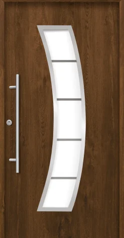 Splendoor Haustür Passivedoor Premium P14 RC2 Nussbaum DIN Links 100 x 210 cm