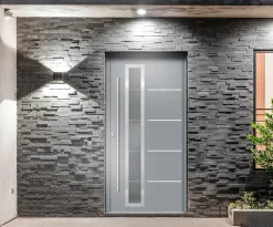 Splendoor Haustür Passivedoor Premium B06 Grau DIN Links 100 x 210 cm