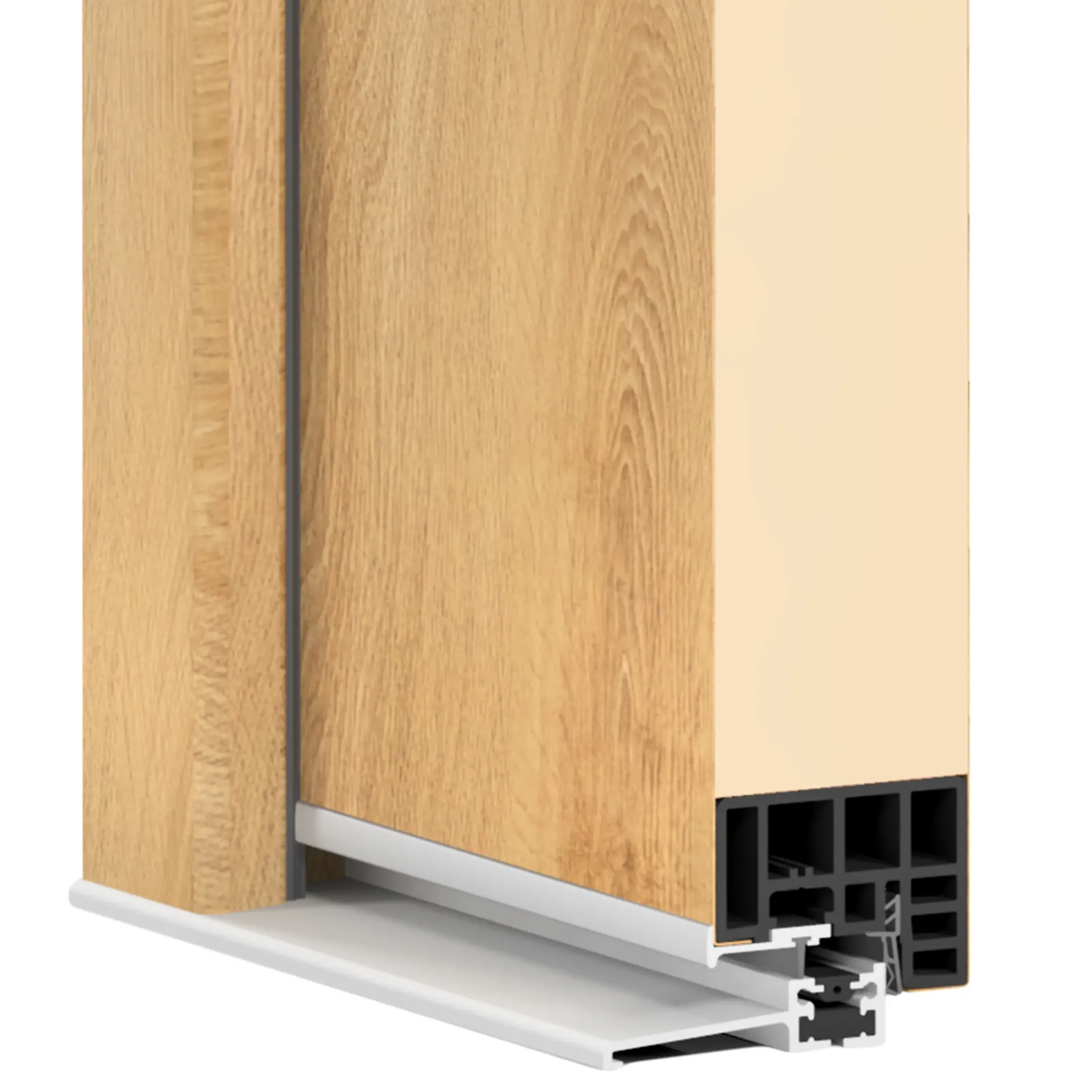 Splendoor Haustür Passivedoor Premium P14 RC2 Eiche Natur DIN Rechts 100 x 210 cm