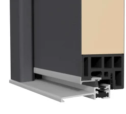Splendoor Haustür Passivedoor Premium B02 Anthrazit DIN Links 110 x 210 cm