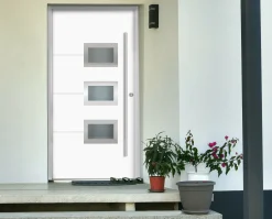 Splendoor Haustür Passivedoor Premium B03 Weiß DIN Rechts 100 x 210 cm