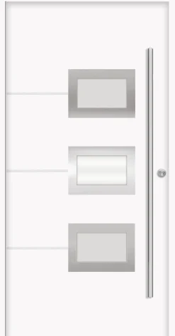 Splendoor Haustür Passivedoor Premium B03 Weiß DIN Rechts 100 x 210 cm