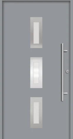Splendoor Haustür Passivedoor Premium B02 RC2 Grau DIN Rechts 100 x 210 cm