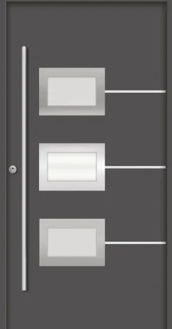 Splendoor Haustür Passivedoor Premium B03 RC2 Anthrazit DIN Links 110 x 210 cm