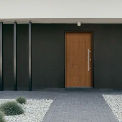 Splendoor Haustür Passivedoor Premium H1 Golden Oak DIN Rechts 110 x 210 cm