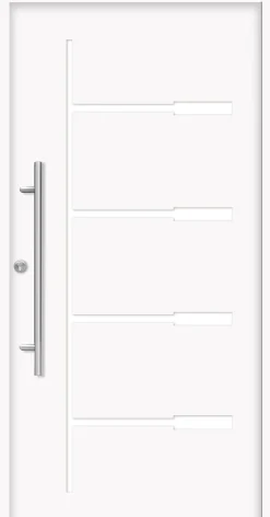 Splendoor Haustür Passivedoor Premium H1 Weiß DIN Links 100 x 210 cm