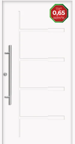 Splendoor Haustür Passivedoor Premium H1 Weiß DIN Links 100 x 210 cm