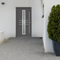 Splendoor Haustür Passivedoor Premium B07 Anthrazit DIN Rechts 110 x 210 cm