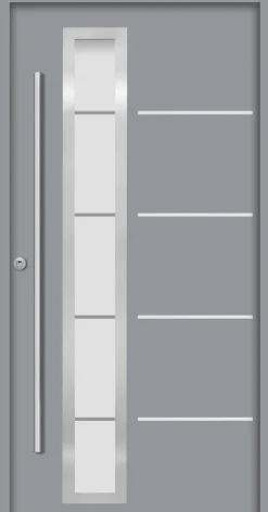 Splendoor Haustür Passivedoor Premium B06 RC2 Grau DIN Links 110 x 210 cm