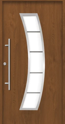 Splendoor Haustür Passivedoor Premium P14 Golden Oak DIN Links 100 x 210 cm