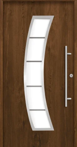 Splendoor Haustür Passivedoor Premium P14 RC2 Nussbaum DIN Rechts 110 x 210 cm