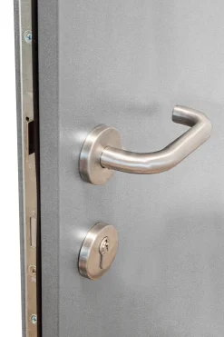 Splendoor Haustür Passivedoor Premium B05 RC2 Grau DIN Links 110 x 210 cm