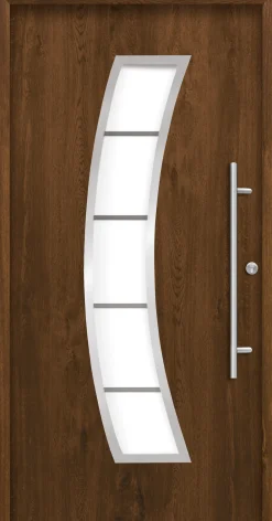 Splendoor Haustür Passivedoor Premium P14 Nussbaum DIN Rechts 110 x 210 cm
