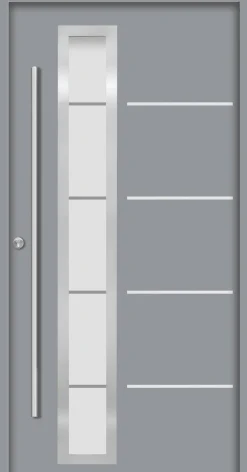 Splendoor Haustür Passivedoor Premium B06 Grau DIN Links 110 x 210 cm