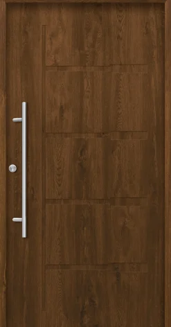 Splendoor Haustür Passivedoor Premium H1 Nussbaum DIN Links 110 x 210 cm