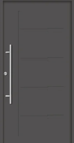 Splendoor Haustür Passivedoor Premium H1 Anthrazit DIN Links 110 x 210 cm