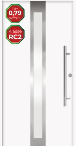 Splendoor Haustür Passivedoor Premium B01 RC2 Weiß DIN Rechts 110 x 210 cm