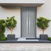 Splendoor Haustür Passivedoor Premium B01 Grau DIN Rechts 110 x 210 cm