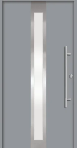Splendoor Haustür Passivedoor Premium B01 Grau DIN Rechts 110 x 210 cm