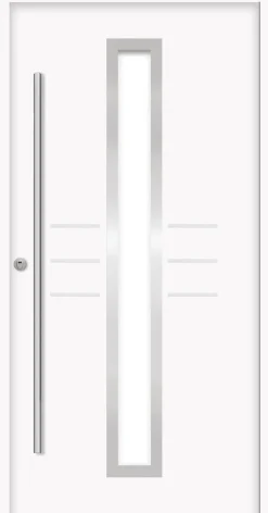 Splendoor Haustür Passivedoor Premium B07 RC2 Weiß DIN Links 110 x 210 cm