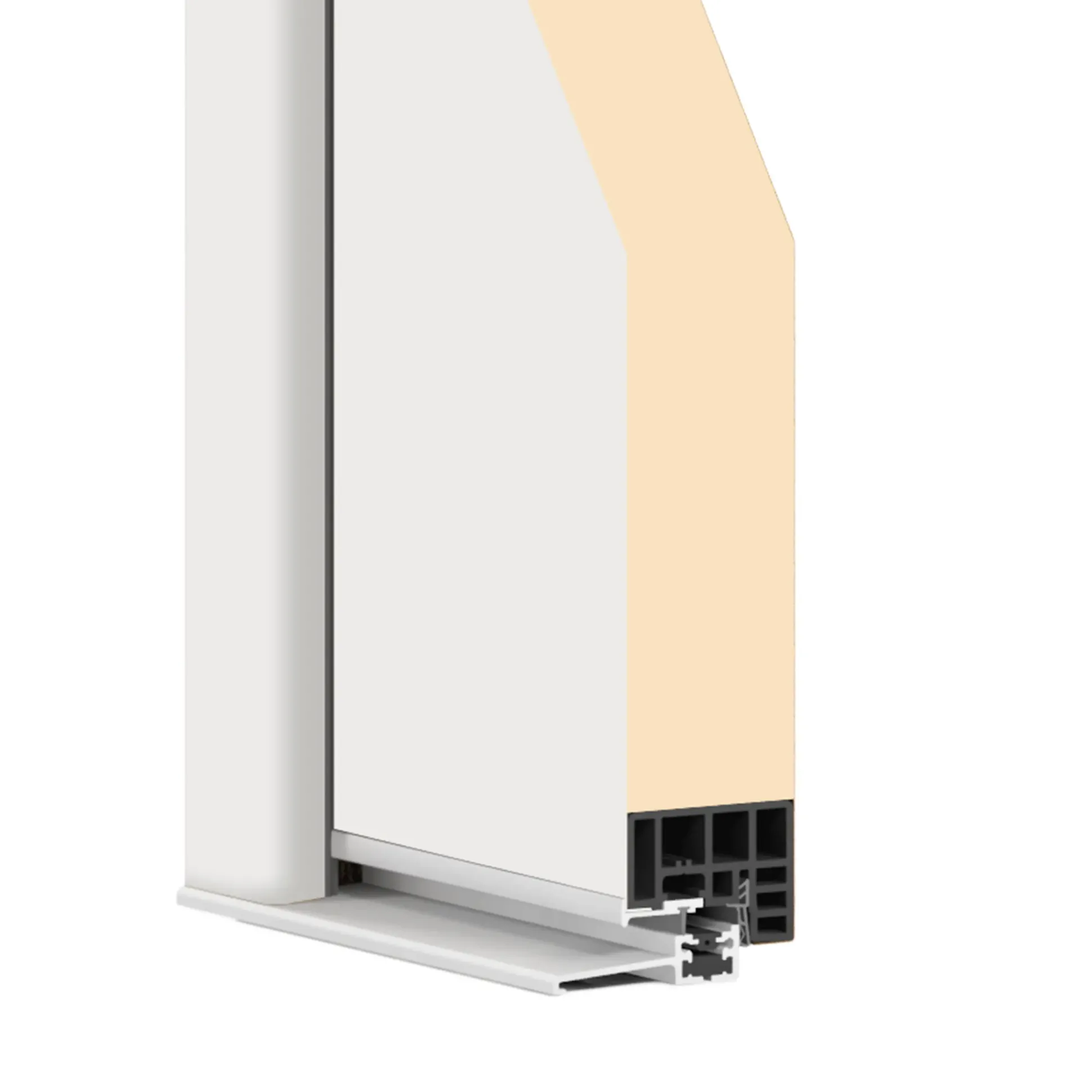 Splendoor Haustür Passivedoor Premium B07 RC2 Weiß DIN Links 110 x 210 cm