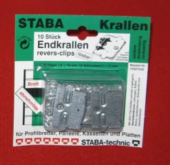 Staba Endkralle Revers-Clips 10 Stück