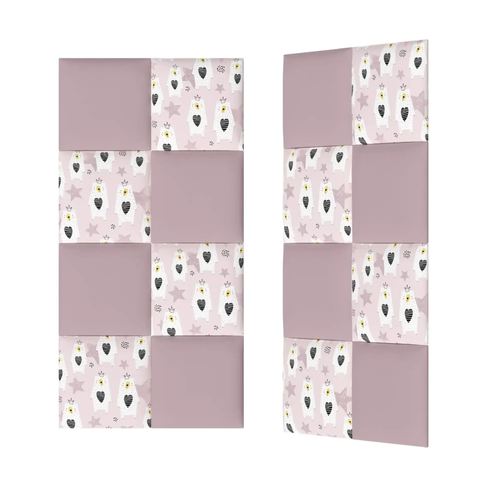 Stegu Wandpaneel Puffin Print Kids 30 x 30 cm Teddy