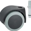 Stuhlrolle Ø 50 mm für empfindliche Böden mit Gewindestift Tragkr. 40 kg