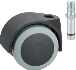 Stuhlrolle Ø 50 mm für empfindliche Böden mit Gewindestift Tragkr. 40 kg