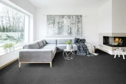 Teppichboden Ella anthrazit 4 m breit (Meterware)