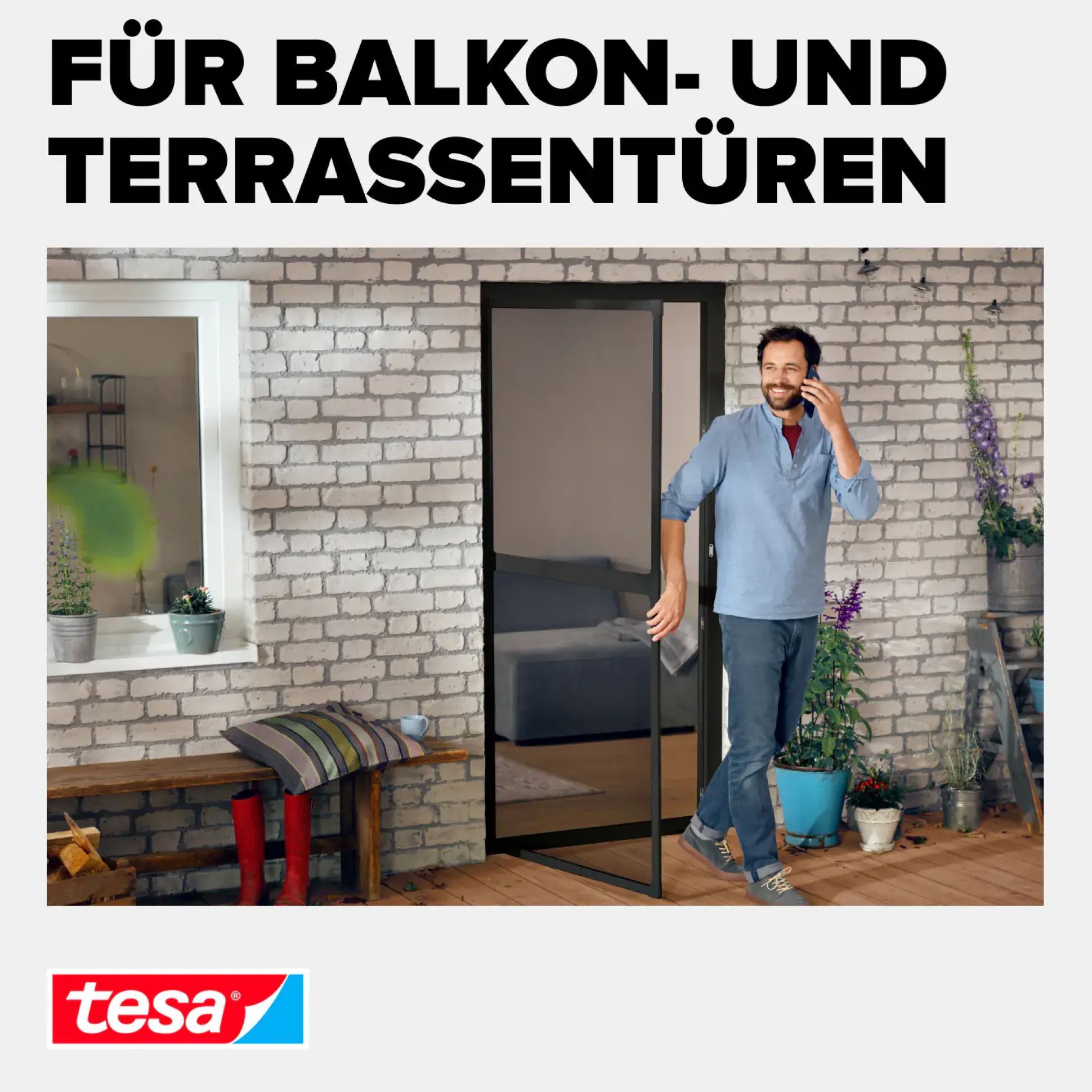 tesa Adapter FALT 35 x 43 x 48 mm anthrazit