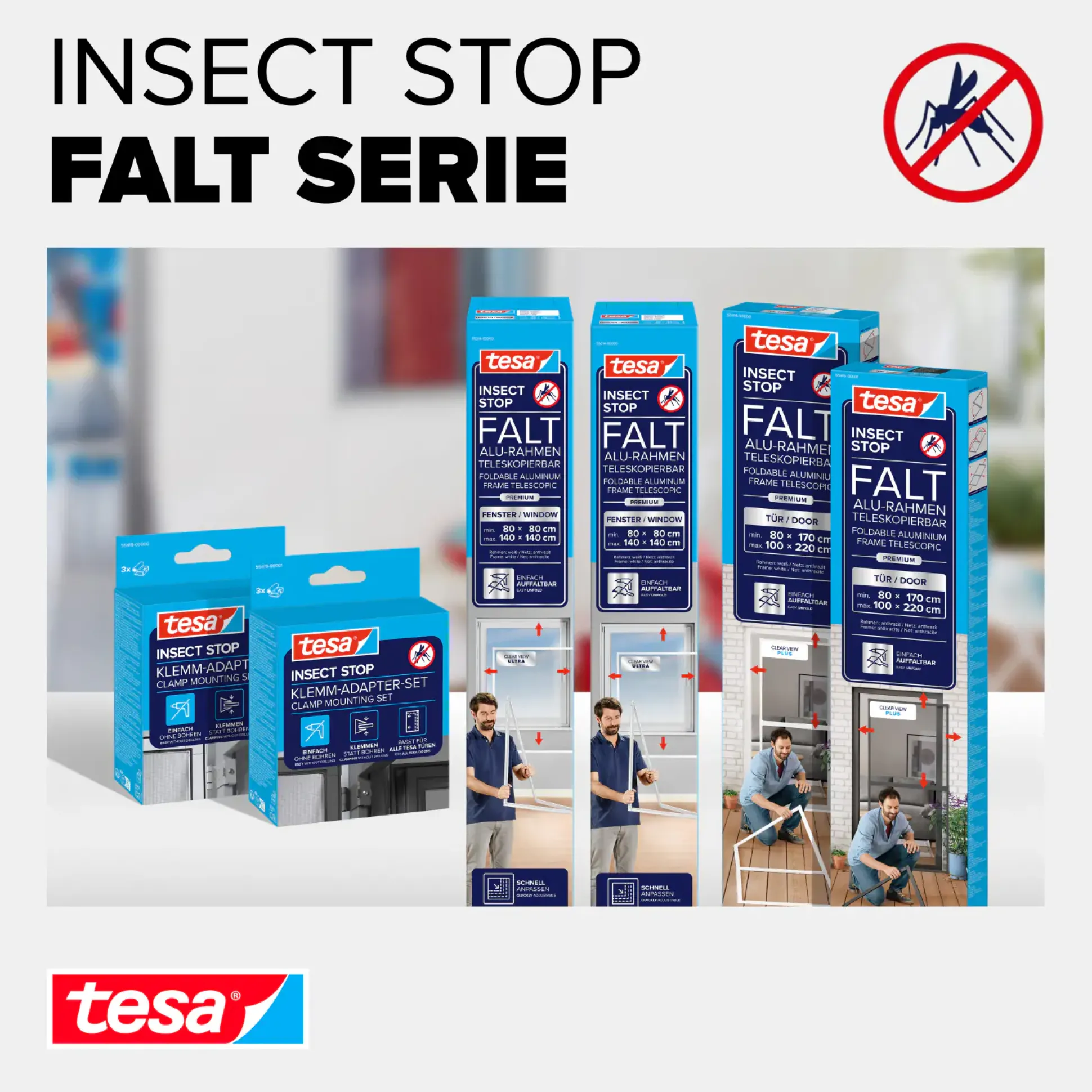 tesa Adapter FALT 35 x 43 x 48 mm anthrazit