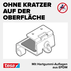tesa Adapter FALT 35 x 43 x 48 mm anthrazit
