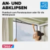 tesa Anklipsrahmen Fliegengitter 100 x 120 cm anthrazit