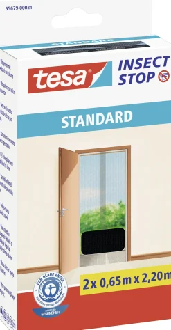 tesa Fliegengitter 65 x 220 cm anthrazit individuell kürzbar