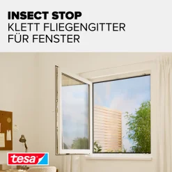 tesa Fliegengitter 110 x 130 cm weiß individuell kürzbar