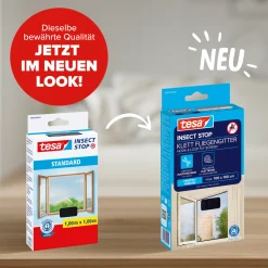 tesa Fliegengitter 100 x 100 cm anthrazit individuell kürzbar
