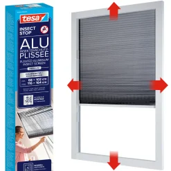 tesa Fliegengitter Alu-Dachfenster Plissee 114 x 160 cm anthrazit