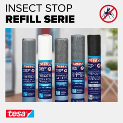tesa Fliegengitter COMFORT Ersatzrolle 120 x 250 cm - anthrazit