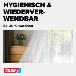 tesa Fliegengitter Magnetvorhang 90 x 210 cm anthrazit