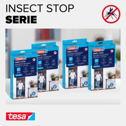 tesa Fliegengitter Magnetvorhang 90 x 210 cm anthrazit