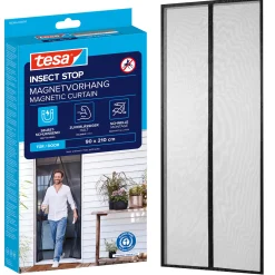 tesa Fliegengitter Magnetvorhang 90 x 210 cm anthrazit