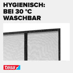 tesa Fliegengitter Magnetvorhang 80 x 200 cm anthrazit