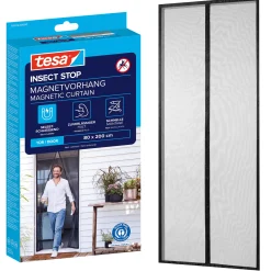 tesa Fliegengitter Magnetvorhang 80 x 200 cm anthrazit