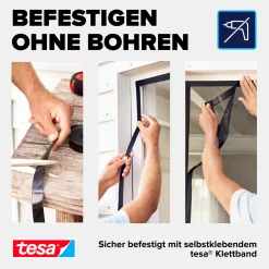 tesa Fliegengitter Magnetvorhang 100 x 220 cm anthrazit