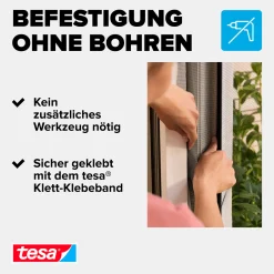 tesa Fliegengitter STANDARD 130 x 150 cm weiß individuell kürzbar